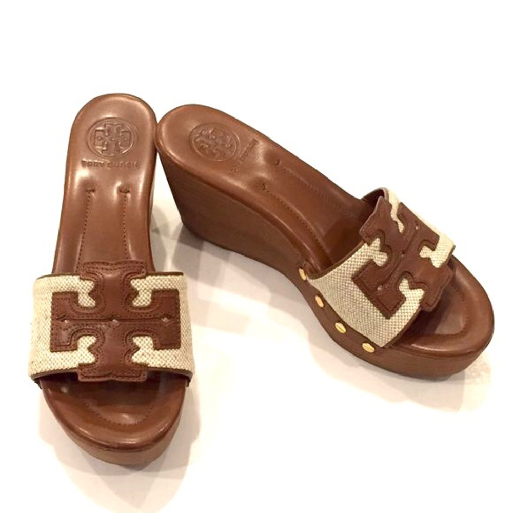 Tory Burch ‘Terri’ wedge slide sandals
